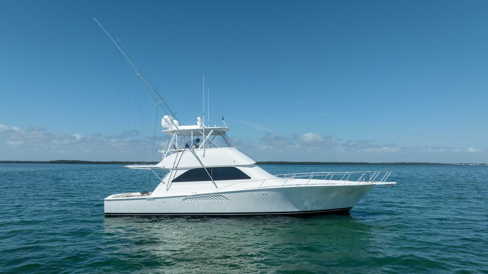 2006 Viking 52' Convertible - "White Pearl" photo 1