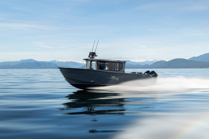 2026 Jasper Marine Defender 22 - Open Bow - Hale Navy